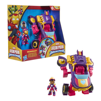 Marvel Iron Man And His Awesome Friends Iron Hear figure + vehicle Nerdscape
