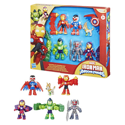 Marvel Iron Man And His Awesome Friends pack 6 figures 7cm Nerdscape