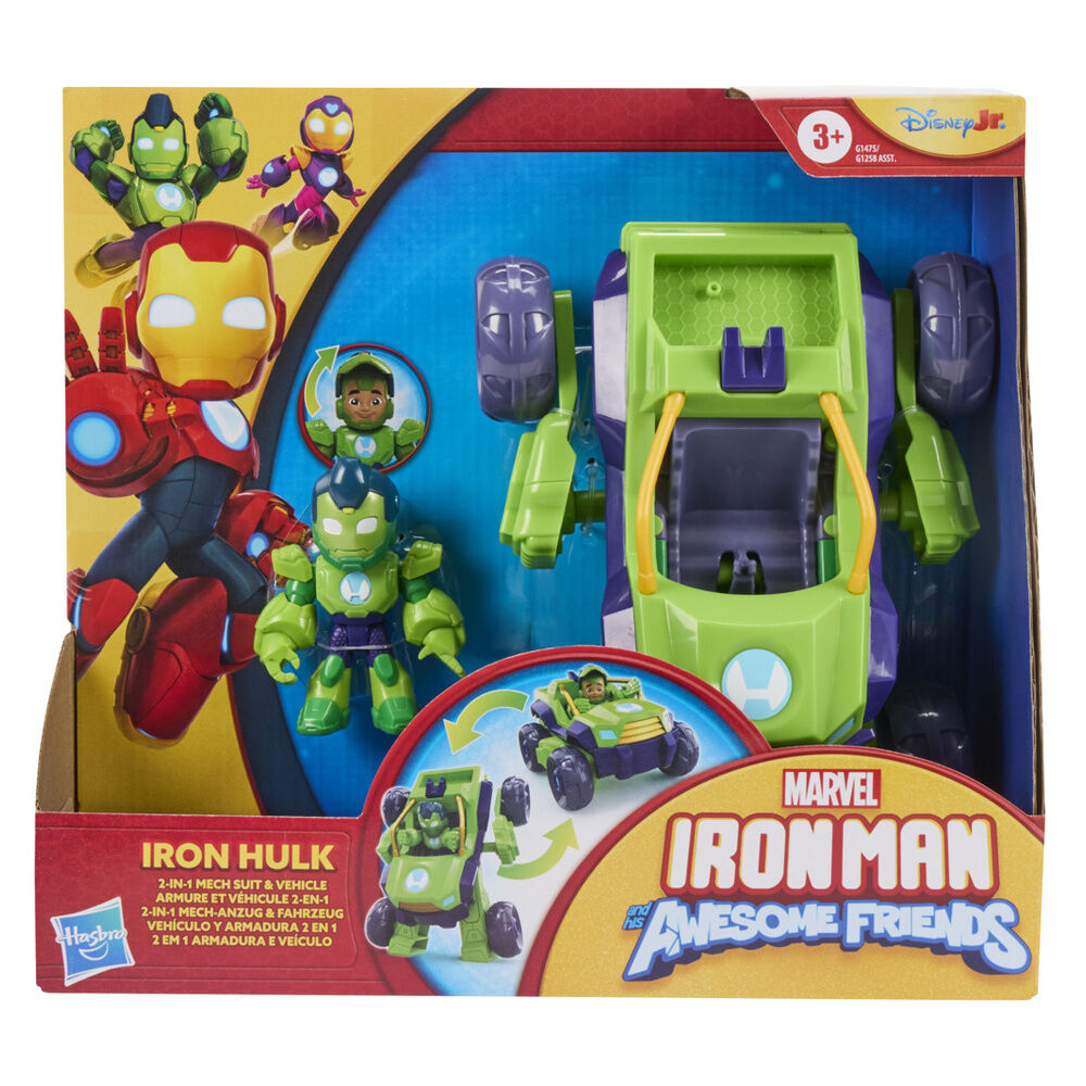 Marvel Iron Man And His Awesome Friends Hulk figure + vehicle Nerdscape