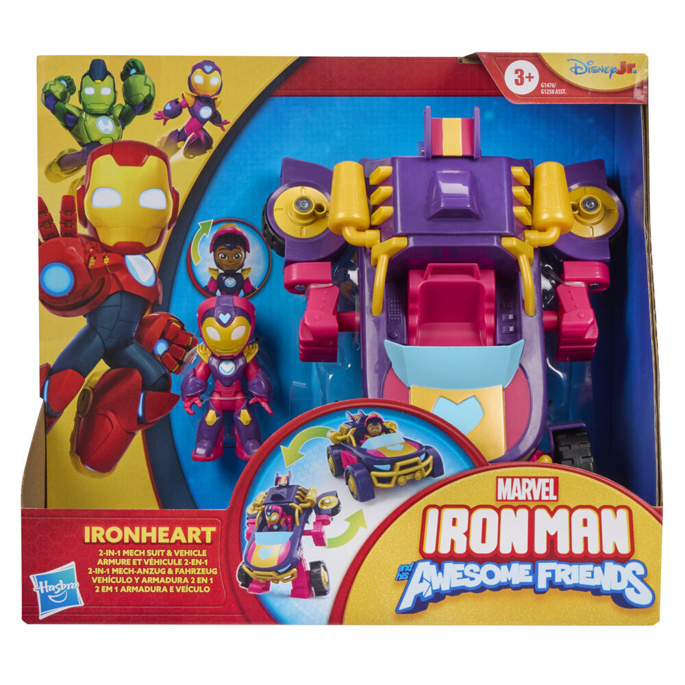 Marvel Iron Man And His Awesome Friends Iron Hear figure + vehicle Nerdscape