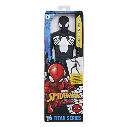 Marvel Spider-Man Black Suit Titan Series Figura da Collezione 30cm - Nerdscape Nerdscape