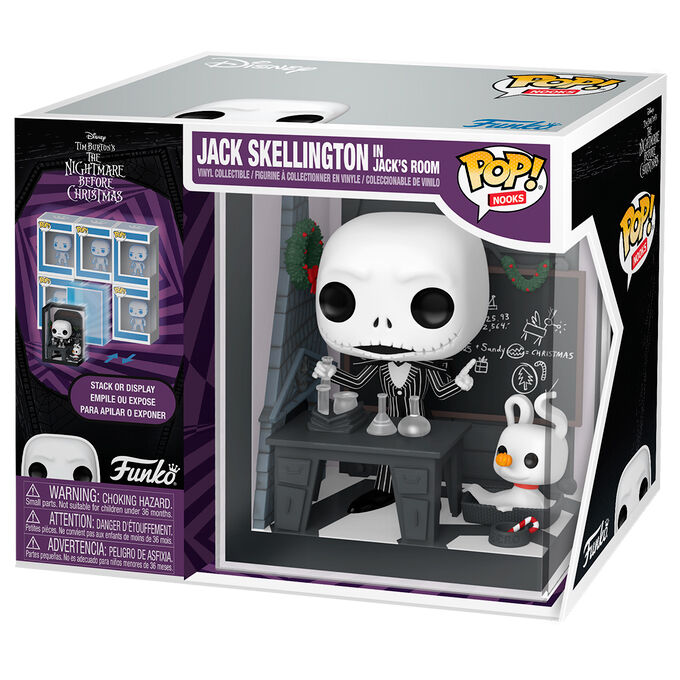 POP figure Nooks Disney Nightmare Before Christmas Jack Skellington in Jack’s Room Nerdscape