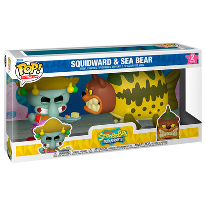 POP Pack 2 figures SpongeBob SquarePants Squidward & Sea Bear Nerdscape