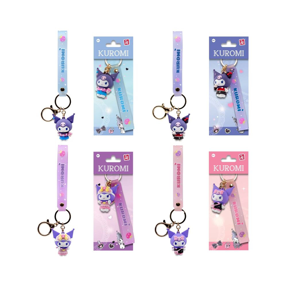 Hello Kitty and Friends Kuromi Cute Outfit assorted keychain figure 5cm Nerdscape