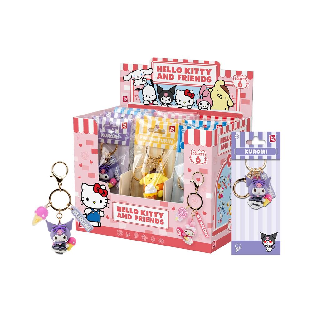 Hello Kitty and Friends Tea Party assorted keychain figure 4cm Nerdscape