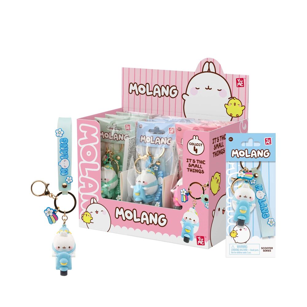 Molang Scooter assorted keychain figure 6cm Nerdscape