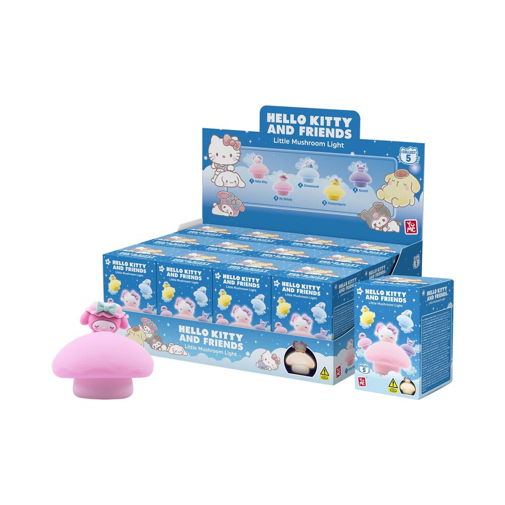 Hello Kitty and Friends Night Light Little Mushroom assorted surprise figure 6,6cm Nerdscape