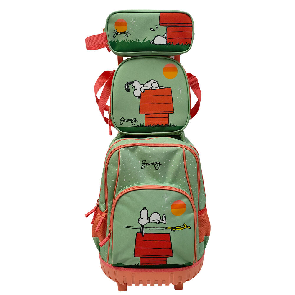 Panuts Snoopy Trolley set + pencil case + lunch bag Nerdscape
