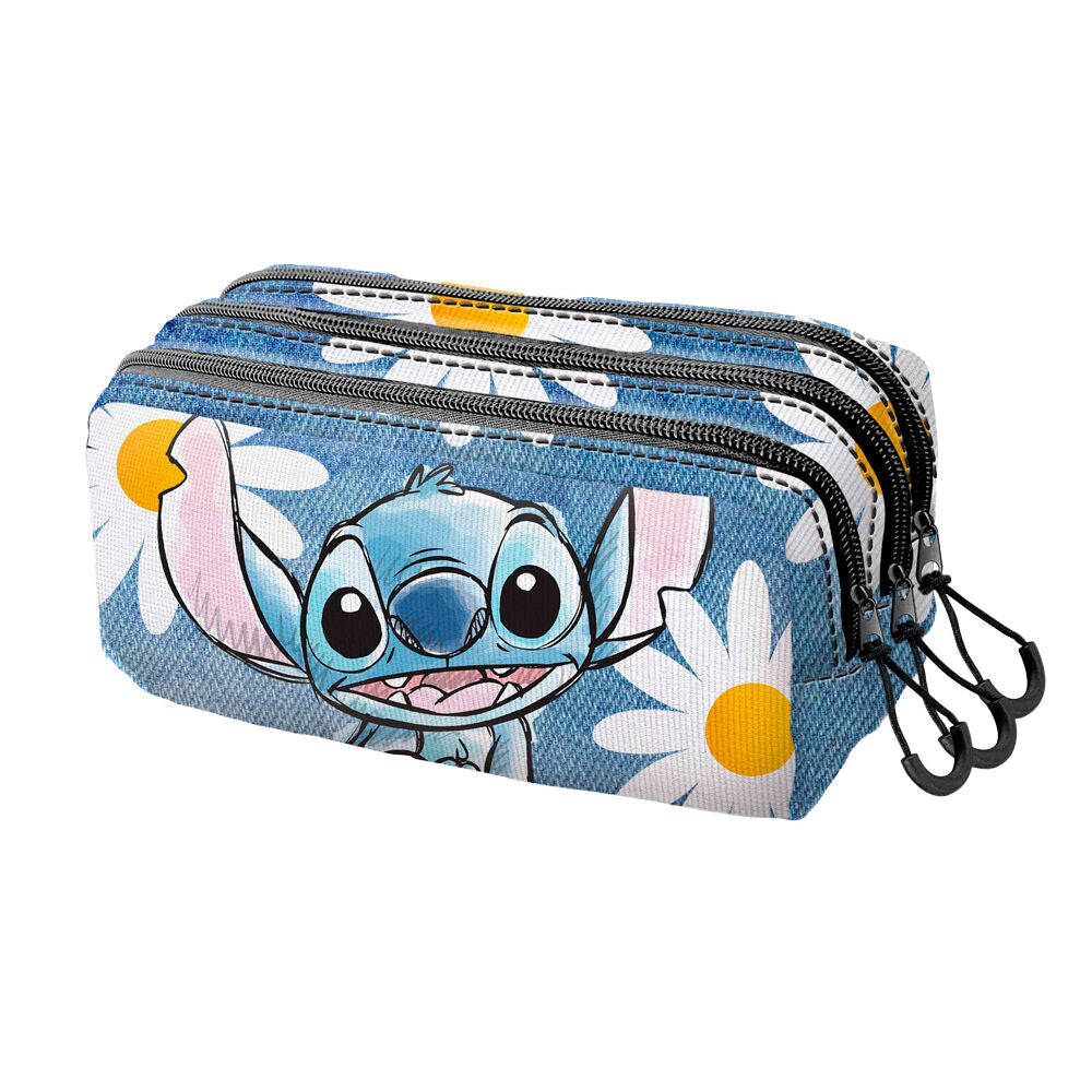 Disney Stitch triple pencil case Nerdscape
