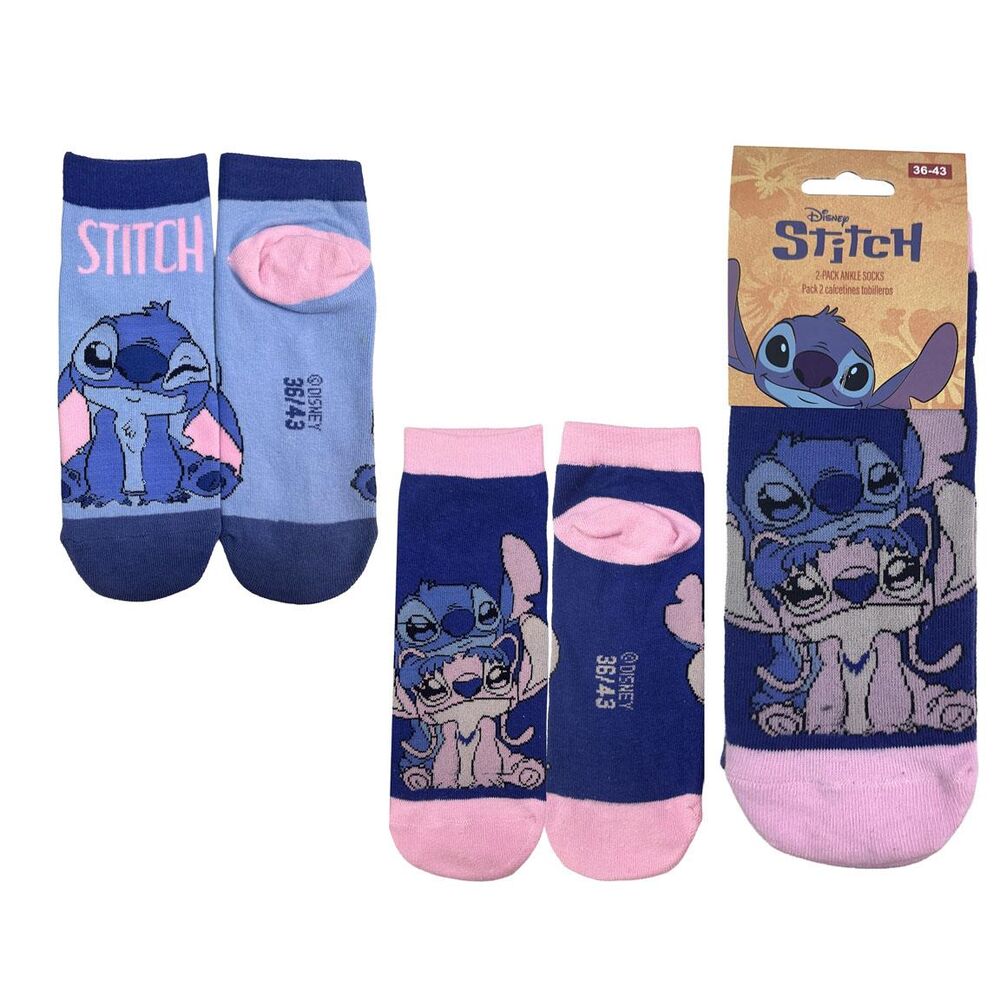 Disney Stitch adult pack 2 socks Nerdscape