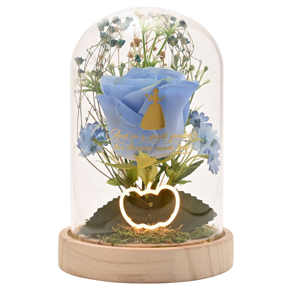 Disney Princess Cinderella florals in a clonche with neon light Nerdscape