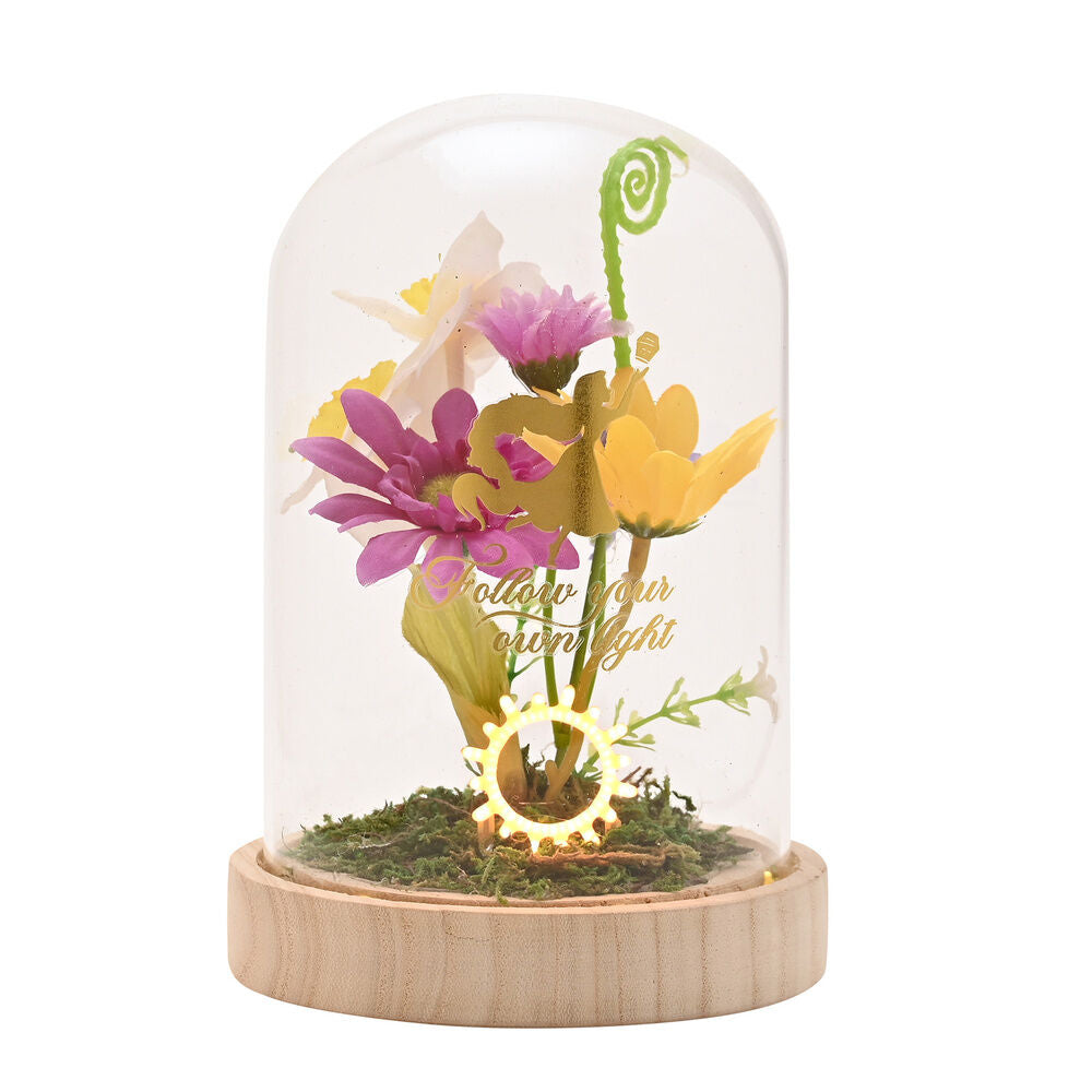 Disney Princess Rapunzel florals in a clonche with neon light Nerdscape