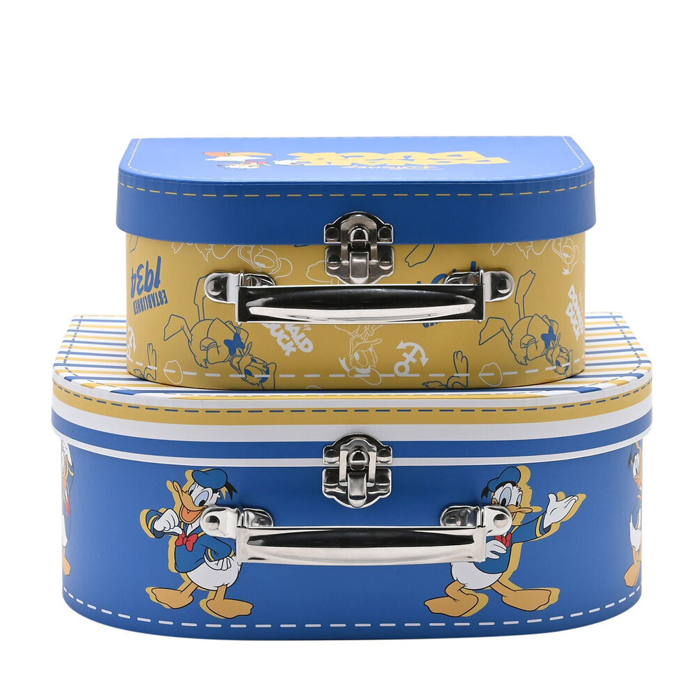 Disney Donald set of 2 suitcase storage boxes Nerdscape