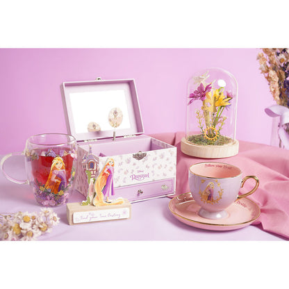 Disney Princess Rapunzel florals in a clonche with neon light Nerdscape