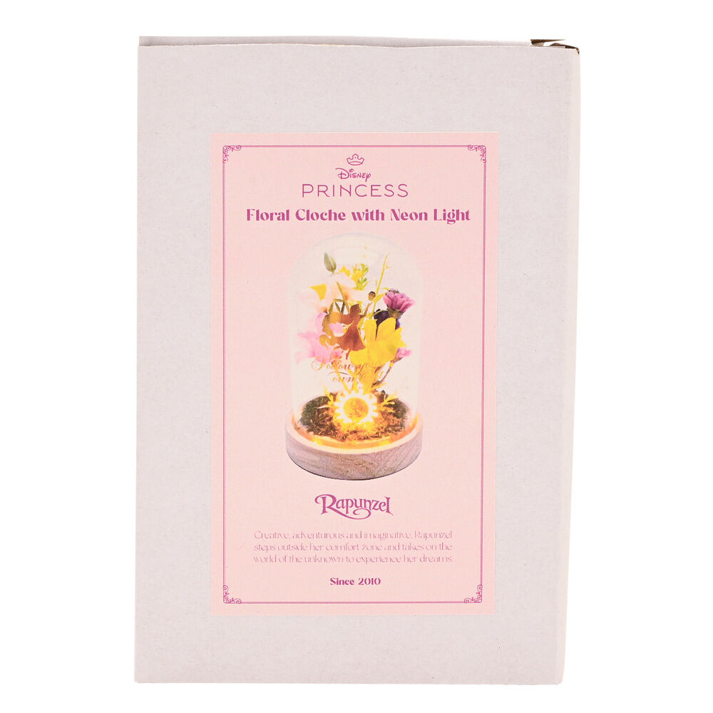Disney Princess Rapunzel florals in a clonche with neon light Nerdscape