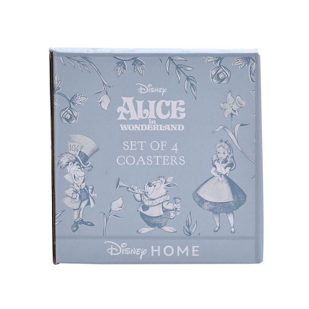 Disney Alice in Wonderland set of 4 coasters Nerdscape