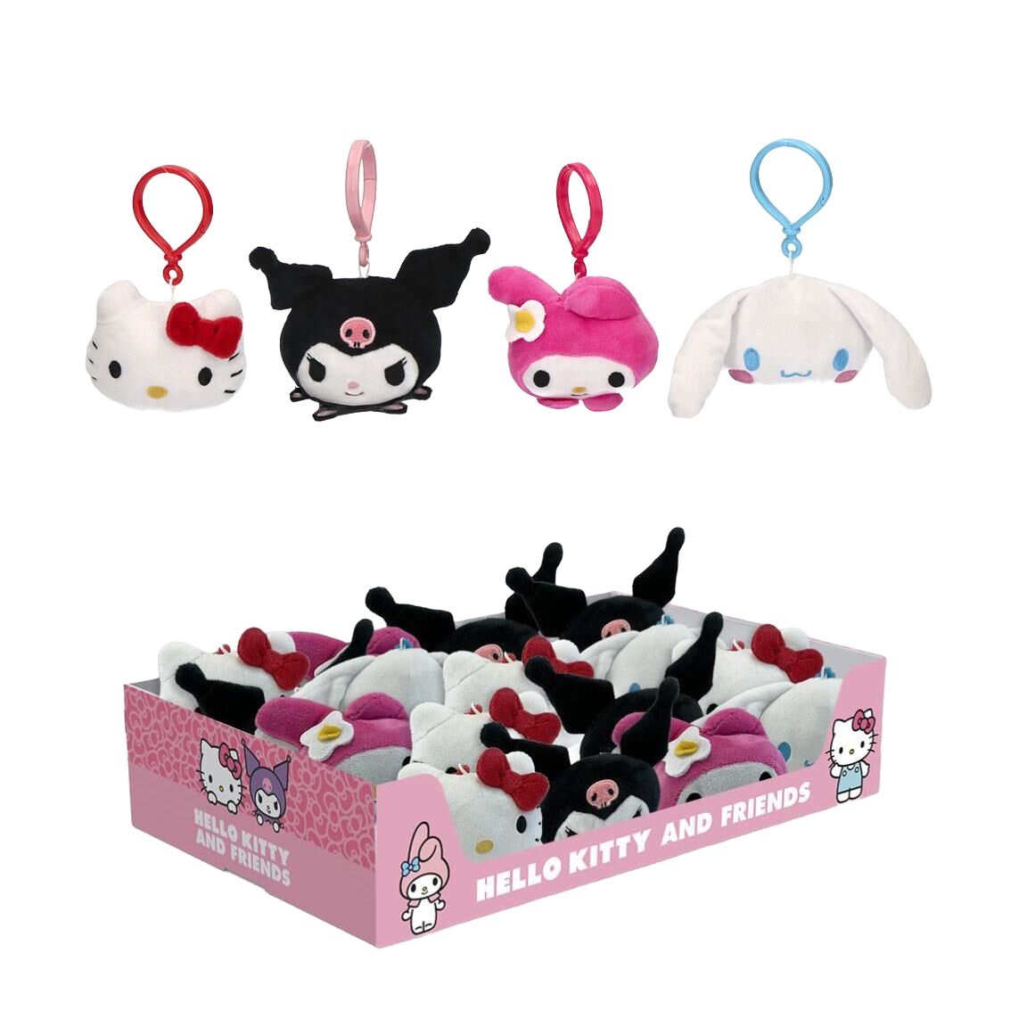 Hello Kitty and Friends plush keychain