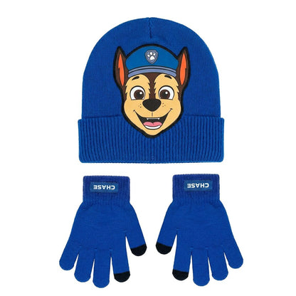 Paw Patrol Chase hat and gloves set Nerdscape