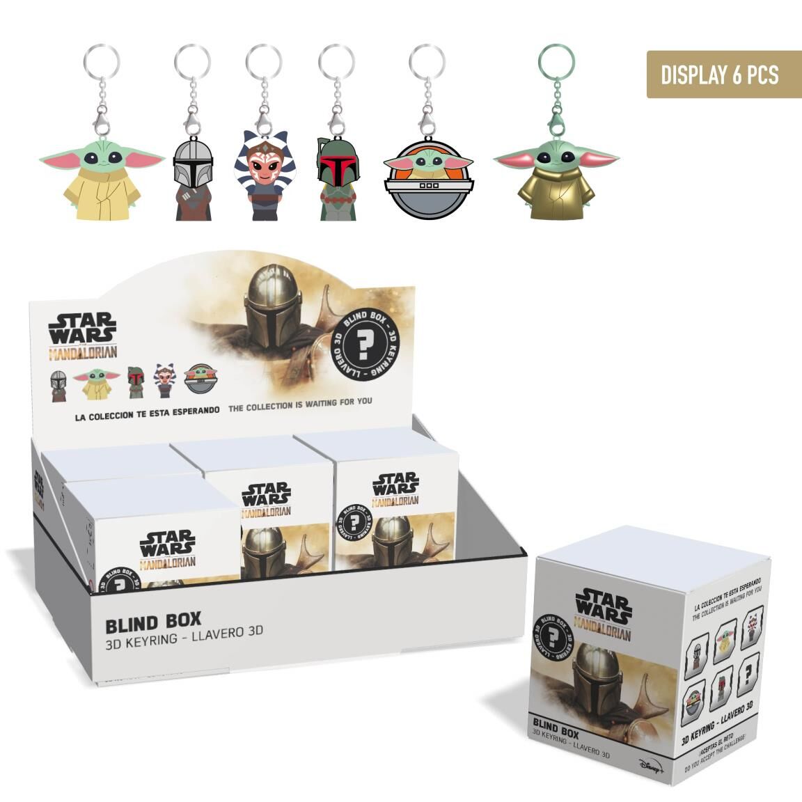 Star Wars The Mandalorian assorted surprise keychain Nerdscape