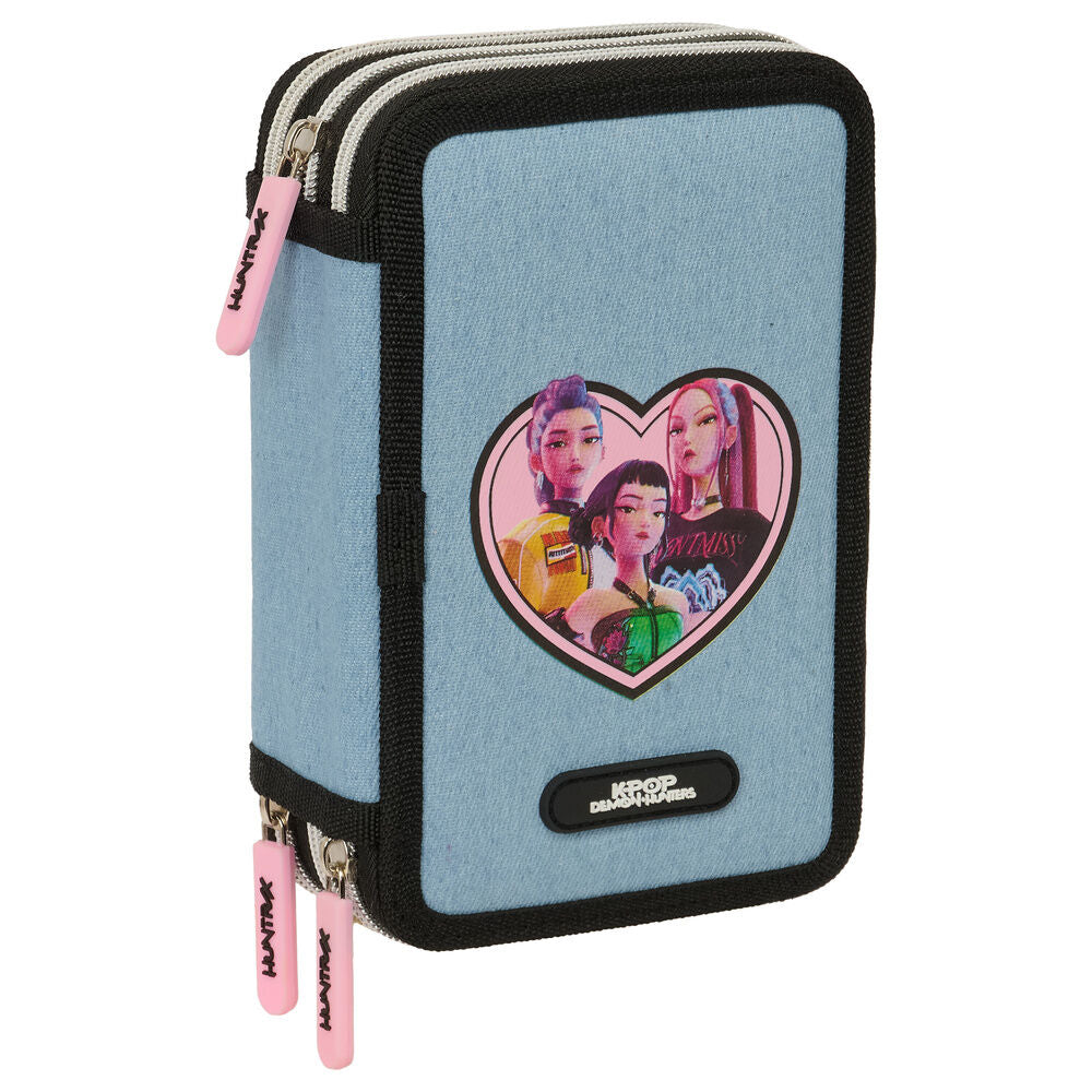 Demon Hunters Kpop Huntrix triple pencil case 37pcs Nerdscape