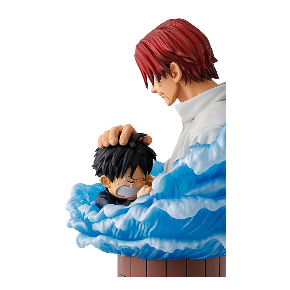 One Piece Red Hair Pirates Shanks & Luffy figure 15cm Nerdscape