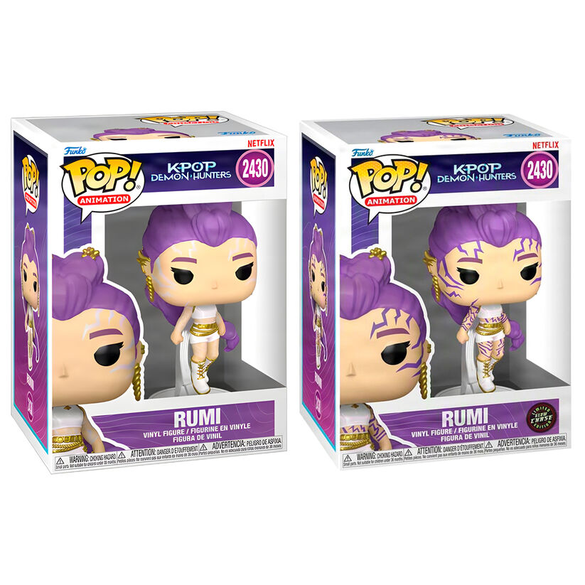 Funko Pop! Demon Hunters Rumi 5 + 1 Chase - Figura da Collezione Vinyl Nerdscape