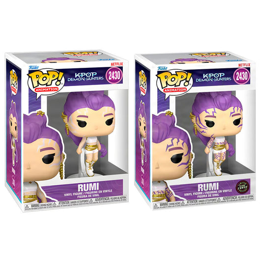 Funko Pop! Demon Hunters Rumi 5 + 1 Chase - Figura da Collezione Vinyl Nerdscape
