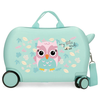 Roll Road Owl Happy Pets ABS trolley suitcase 45cm Nerdscape