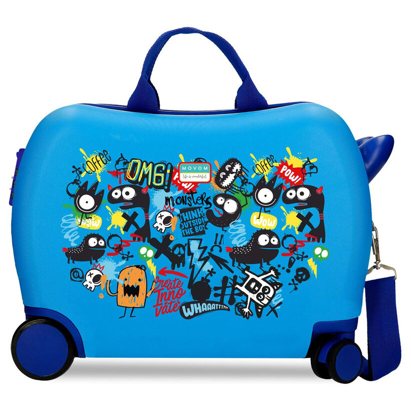 Movom Monsters Az ABS trolley suitcase 50cm Nerdscape