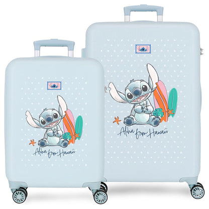 Disney Stitch From Hawai ABS 2-piece trolley suitcase set 55/65cm Nerdscape