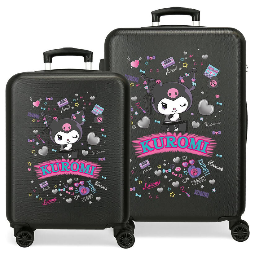 Hello Kitty Kuromi Retropop ABS 2-piece trolley suitcase set 55/65cm Nerdscape