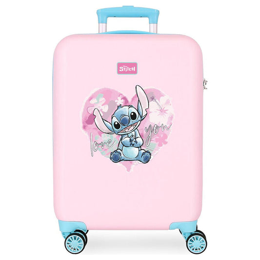 Disney Stitch Heart ABS trolley suitcase 55cm Nerdscape
