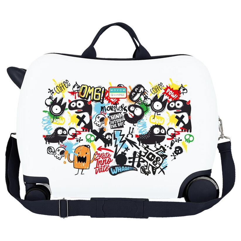 Movom Monsters ABS trolley suitcase 50cm Nerdscape