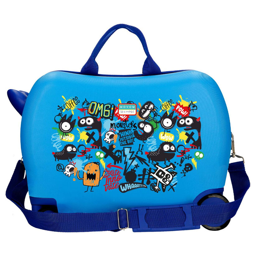Movom Monsters Az ABS trolley suitcase 50cm Nerdscape