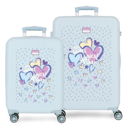 Movom Best Wishes ABS 2-piece trolley suitcase set 55/65cm Nerdscape