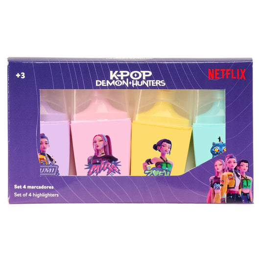Kpop Demon Hunters Stationery assorted highlighter set Nerdscape
