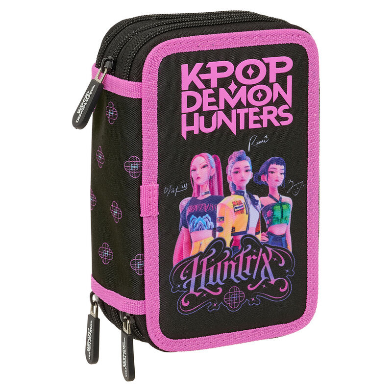 Kpop Demon Hunters Negra triple plumier 37pcs Nerdscape