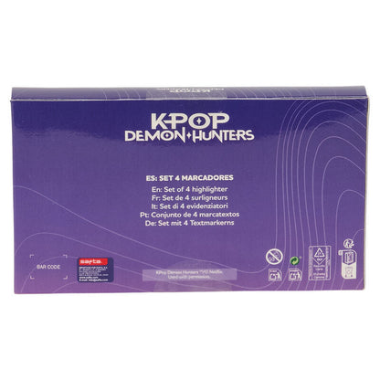 Kpop Demon Hunters Stationery assorted highlighter set Nerdscape