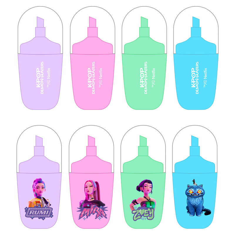 Kpop Demon Hunters Stationery assorted highlighter set Nerdscape