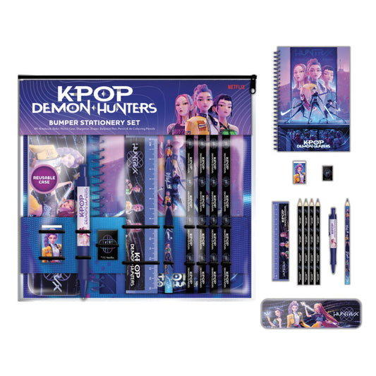 KPop Demon Hunters stationery set + A5 notebook Nerdscape