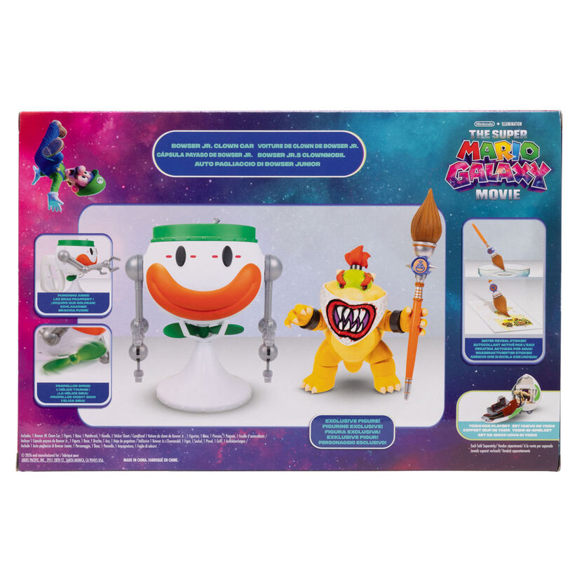 Super Mario Bros - Super Mario Galaxy Movie Bowser Jr. Clown Car figure Nerdscape