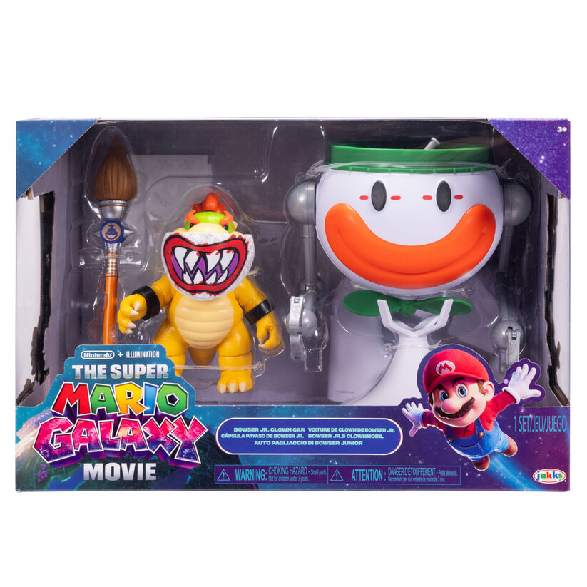 Super Mario Bros - Super Mario Galaxy Movie Bowser Jr. Clown Car figure Nerdscape
