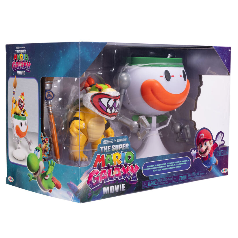 Super Mario Bros - Super Mario Galaxy Movie Bowser Jr. Clown Car figure Nerdscape