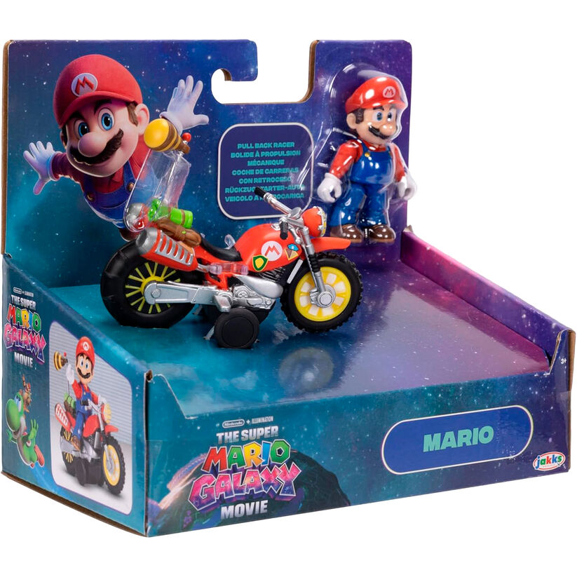 Super Mario Bros - Super Mario Galaxy Movie Figure + vehicle Nerdscape
