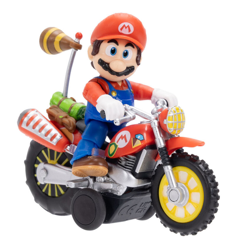 Nerdscape Super Mario Bros Mario & Luigi Super Mario Galaxy Figura da Collezione con Veicolo