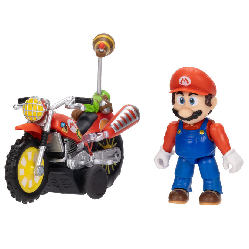 Nerdscape Super Mario Bros Mario & Luigi Super Mario Galaxy Figura da Collezione con Veicolo