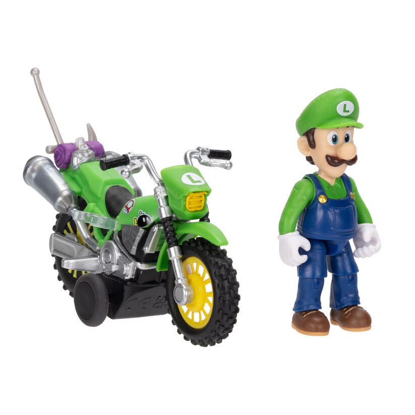 Nerdscape Super Mario Bros Mario & Luigi Super Mario Galaxy Figura da Collezione con Veicolo