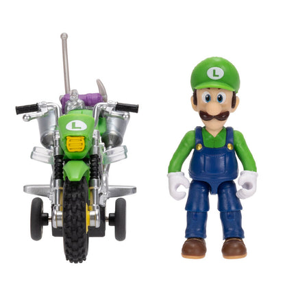 Nerdscape Super Mario Bros Mario & Luigi Super Mario Galaxy Figura da Collezione con Veicolo