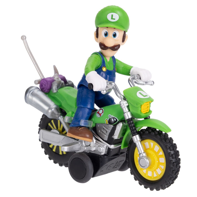 Nerdscape Super Mario Bros Mario & Luigi Super Mario Galaxy Figura da Collezione con Veicolo