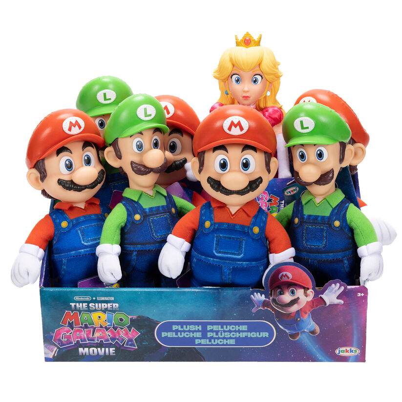 Super Mario Bros - Super Mario Galaxy Movie assorted basic roto plush 25cm Nerdscape